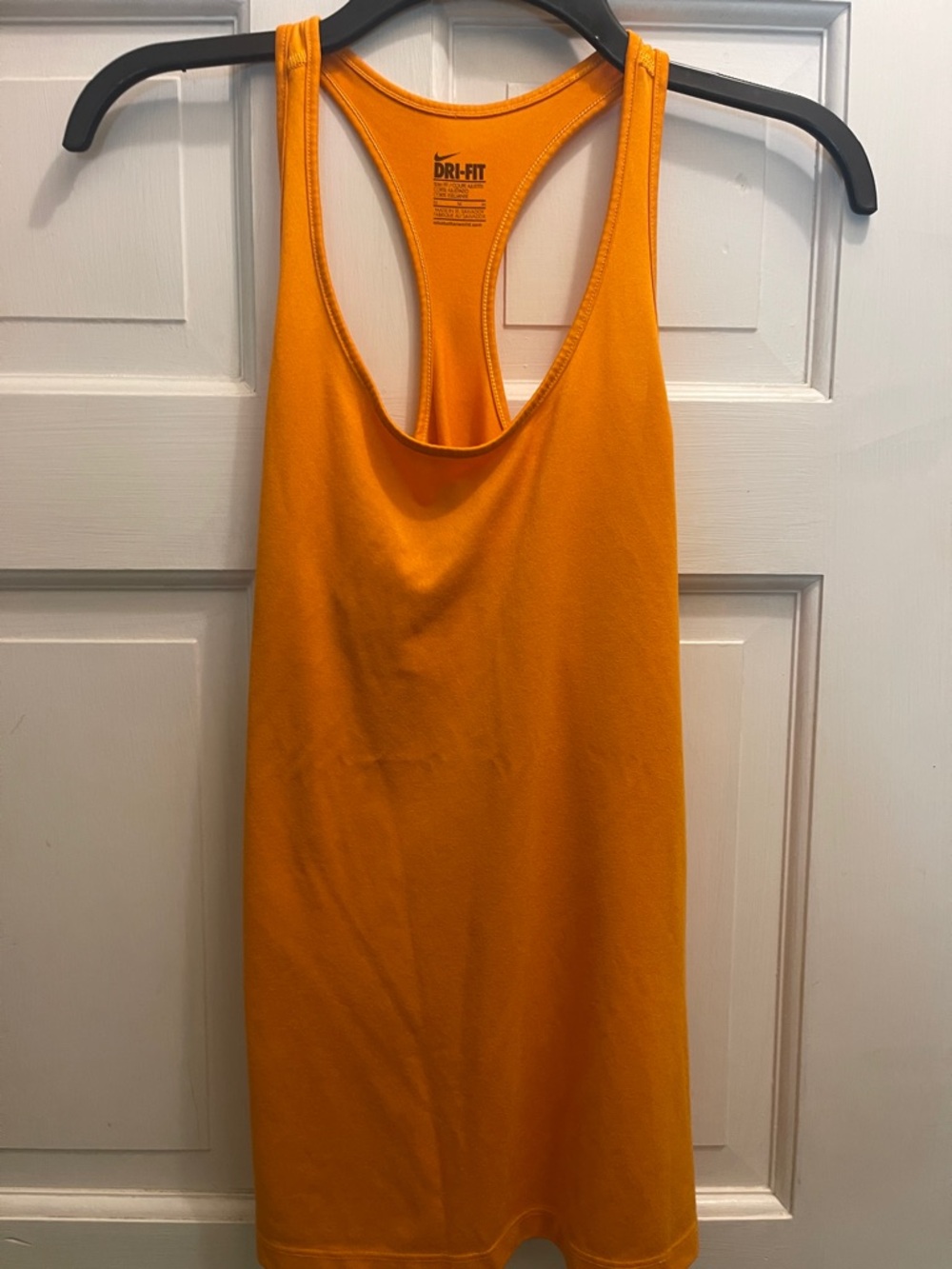 Nike Dri-FIT Racerback Tank | Orange Workout Top | Women’s Athletic Shirt